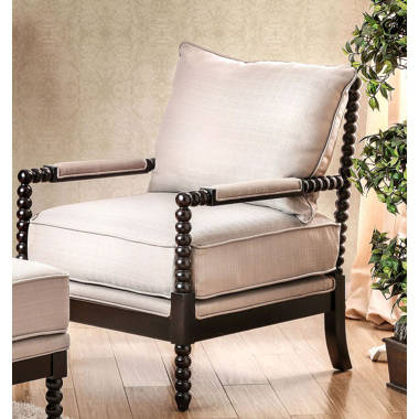 Spindle arm accent chair hot sale